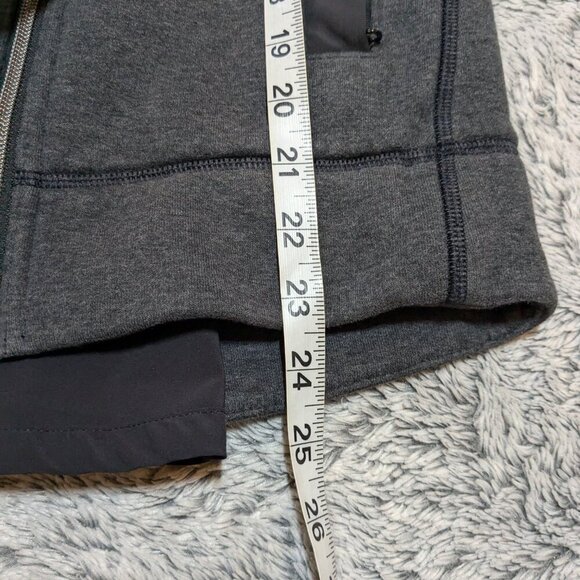 Lululemon En Route Gray Black Jacket Back Zipper Size 2 - Picture 7 of 9